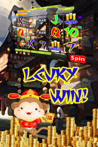 Firecracker China Monkey & Fortune Cookies Slots: Free Casino Slot Machine screenshot 2