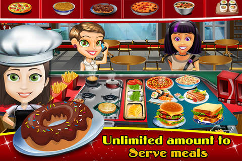 Theme Park Fast Food Cafe : Master-Chef Ham-burger n Pizza Cooking Restaurant pro screenshot 2