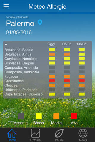 Meteo Allergie (ai pollini) screenshot 2