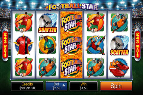The Slots Machine Football Star - Slot to the 2014 World Cup in Brazil! screenshot 2
