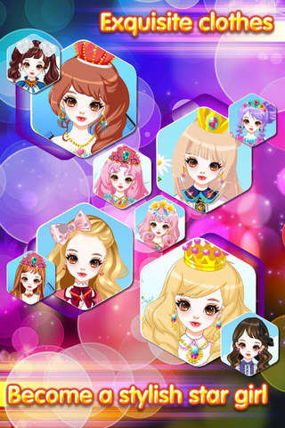 Idol princess – Fashion Celebrity Makeup & Dress up Salon Game screenshot 3