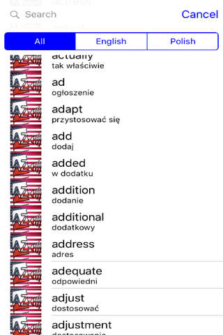 Audiodict English Polish Dictionary Audio Pro screenshot 2