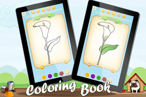 Coloring Book for Kids Flowers Full screenshot 4
