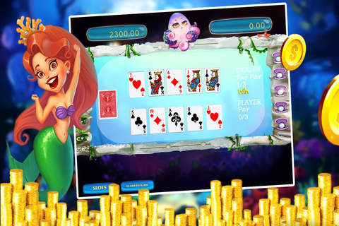 Great Ocean Casino : 777 Slot Machine Mermaids and Treasures of the Sea FREE screenshot 2