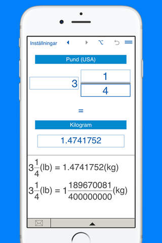 Pounds to kilograms and kg to lb weight converter screenshot 2