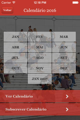 Calendário fiscal screenshot 2