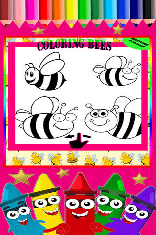 Coloring For Kids Inside Color Pages Enjoy Paintbox Color For Bees Edition screenshot 2