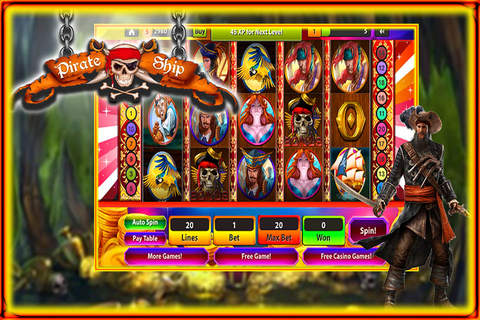 Chicken Slots France Slots Of Pirates: Free slots Machines screenshot 2