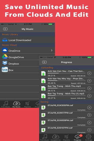 Cloud Music Cut Pro: MP3 Cutter Editor and Audio/Voice/Song/Sound Recorder Trim screenshot 2