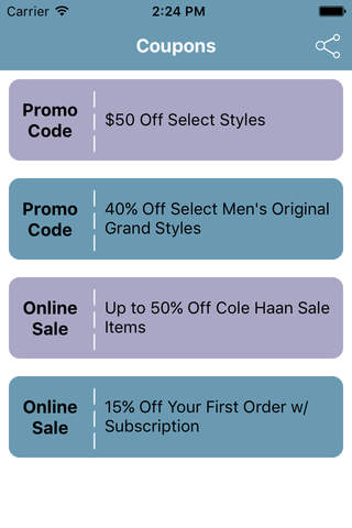 Coupons for Cole Haan App screenshot 2