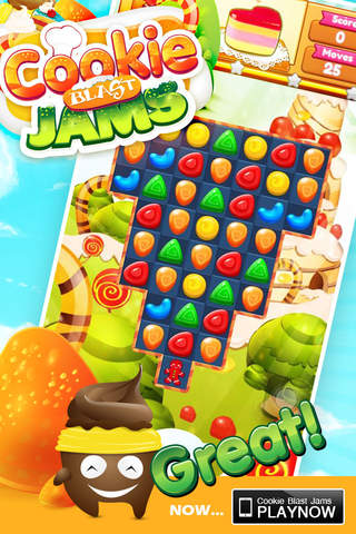 Cookie Blast Jams : Super matching puzzle game for kids screenshot 3