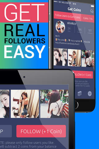 Get Followers - Get 1000 Real Followers and Likes for Instagram today!  #1 IG Follower App screenshot 2