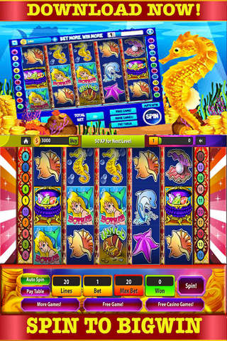 Classic Casino Slots Of The Deep Sea: Game Free ! screenshot 2