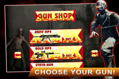 Zombie Sniper Reloaded Attack Pro  : Hunt the Most Horrible Zombie Creature screenshot 2