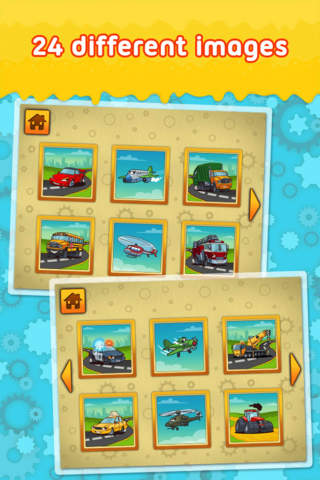 Cars, Trucks and other Vehicles 2 : puzzle game for little boys and preschool kids : Free screenshot 3