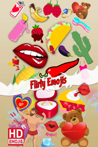 Flirty Emoji Icons & Emoticons screenshot 4