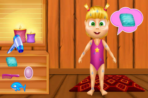 Princess Bubble Bath - Little Girl Care/Sugary Manager screenshot 2