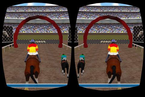 VR Horse Race Run & Jump Free - horse racing games screenshot 2