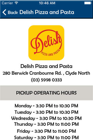 Delish Pizza and Pasta screenshot 3