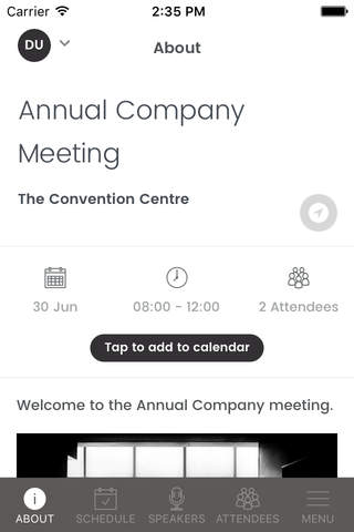 Warwick Conferences screenshot 2
