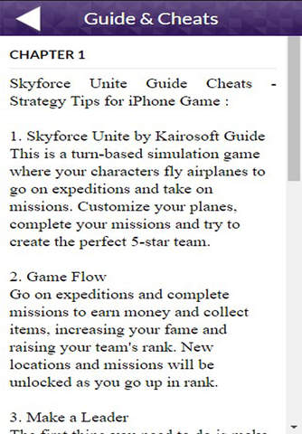 Game Guide for Skyforce Unite! screenshot 2
