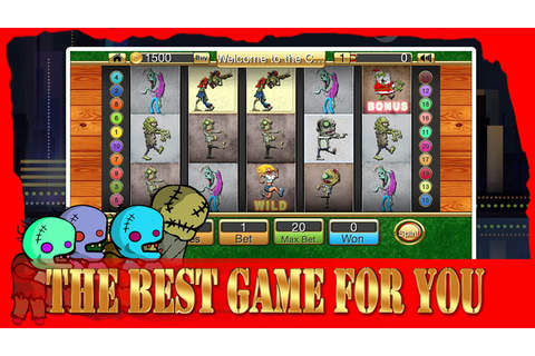 ** Action Zombies Hunter Slots Free - Best Double-down Gambling Casino ** screenshot 2