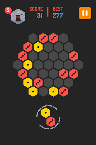 Merge Hexa - Move, konnect & merged block puzzle kubic match game screenshot 3