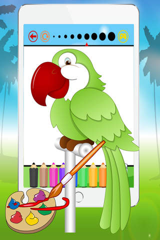 Bird and Animal Coloring Book Page Draw and Paint screenshot 3