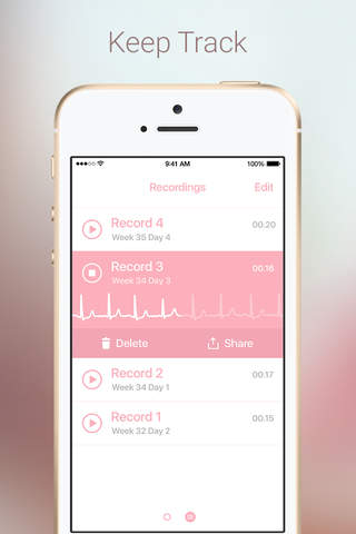 Baby Beat - Fetal Heartbeat Monitor screenshot 4