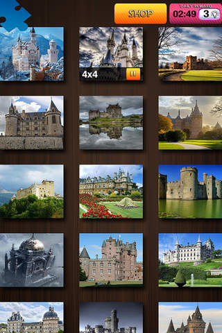Castle Jigsaw Puzzle Game – Accept The Challenge & Solve Shuffled Pieces To Complete Pics screenshot 2