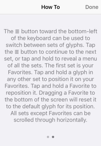 Glyph Keyboard screenshot 3