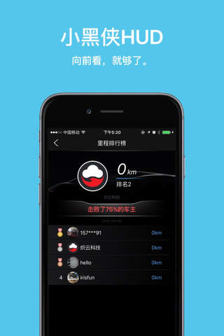 小黑侠HUD - 仪表导航天气、车载智能硬件、杭州炽云科技。 screenshot 4