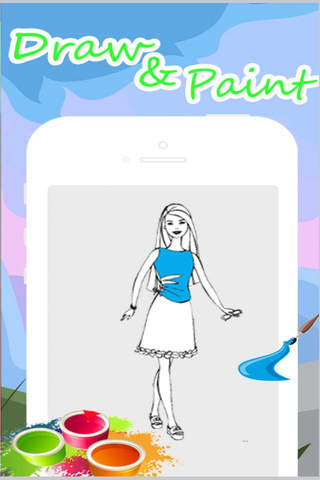 Coloring For Kids Pages Barbie Edition screenshot 2