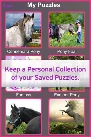 Jigsaw Ponies Love Awesome Games - Preschool Activity Pro Version screenshot 3