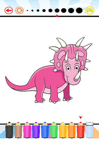 World of Dinosaurs Coloring Book for Kids : All Painting Colorful Games Free for Kinds screenshot 2