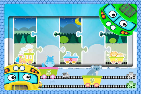 Puzzle Kids Games For Train Number and Animal Friends screenshot 3