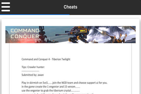 Game Guru - Command & Conquer 4: Tiberian Twilight Version screenshot 3