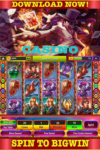 777 Classic Casino Slots Of Heros Lasvegas:Play Game Free screenshot 2