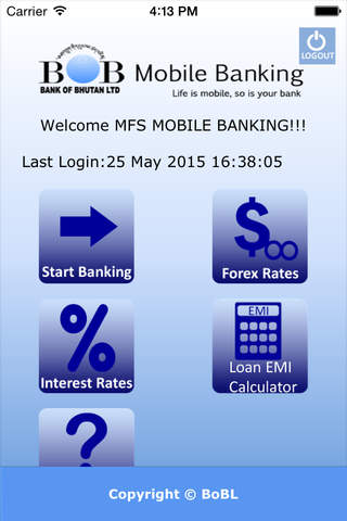 Bank of Bhutan Mobile Banking (M-BoB) screenshot 3