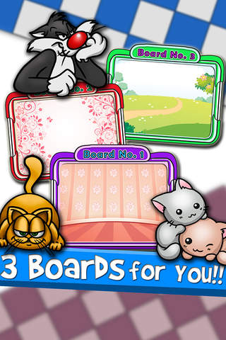 Checkers Board Puzzle Free - “ Cats and Kittens Games with Friends Edition ” screenshot 2