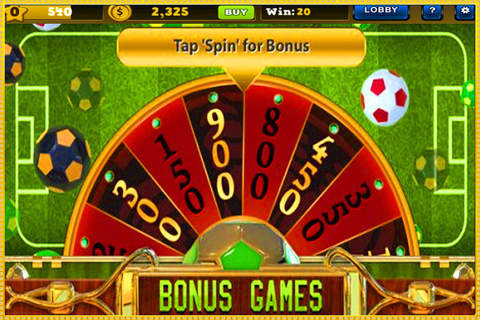 Hot Slots Soccer 2016 Casino Slots Of Games 777: Free Slots Jackpot ! screenshot 2