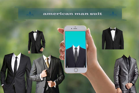 American man suit & photo editor screenshot 2