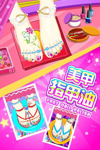 Foot Nail Polish - Cutie,Pretty,Art,Girl Free Games screenshot 2