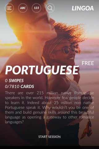 Lingoa Portuguese - Free Offline App to Learn a Language Quickly for iPhone and iPad screenshot 2