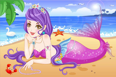Beach Mermaid Princess - Dress Up And Make Up games For Cute Girls screenshot 3
