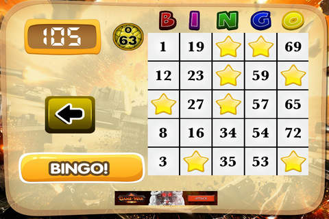 Bingo War Game Free Play Battle of Casino Fantasy screenshot 4