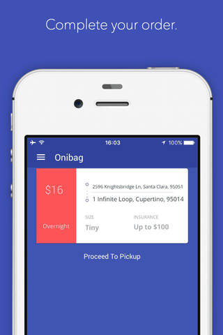 Onibag | On-demand Pickup, Packaging, and Shipping services screenshot 4