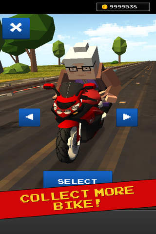 Pixel Bike - Traffic Motor screenshot 2