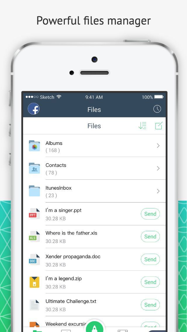 Screenshots of Xender for iPhone