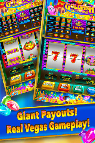 Goldfish Goldmine – Old Vegas Classic Slot Machines Game & Free Spins Real Casino Slots screenshot 4
